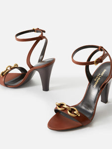 Saint Laurent YSL - Le Maillon Sandal 95mm, New Papaya (Size IT 40/ US 10 )