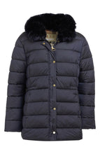Load image into Gallery viewer, Barbour - Fortmartine Faux Fur Trimmed Quilted Jacketm (Size 14/1X)